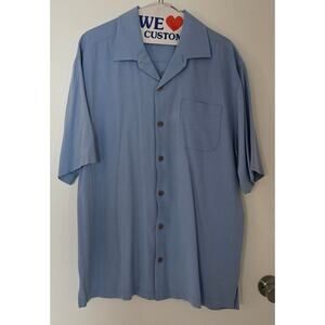 Tommy Bahama Blue Marlin Silk Camp Shirt